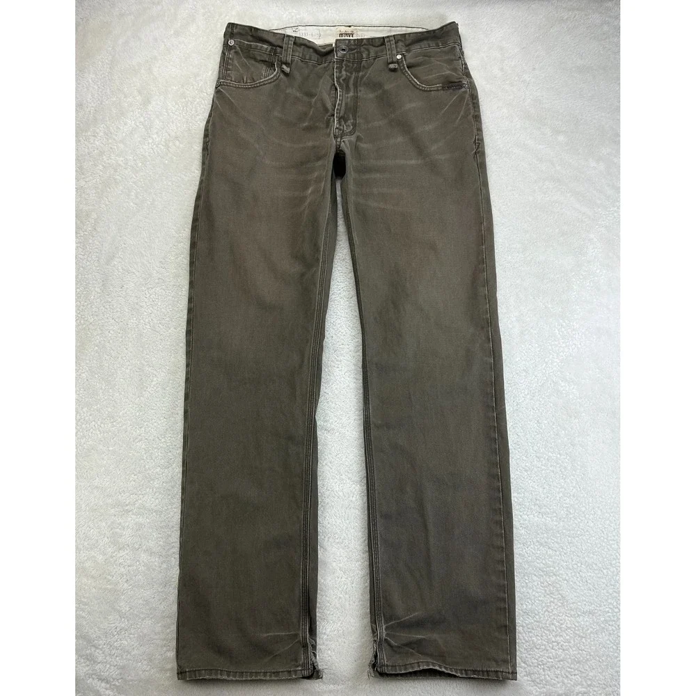 Levi's Tab Twills Straight Leg Jeans Mens 36x34 Brown Cotton Distressed 